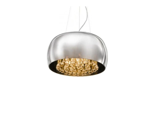 Lampa wisząca BURN 2 srebrna 6xG9 srebrna wys.23-150cm