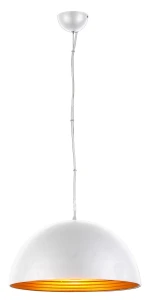 Lampa wisząca Azzardo MODENA 40 biało/złota 1xE27 wys.170cm
