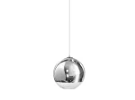 Lampa wisząca Azzardo SILVER BALL 25 srebrna 1xE27 wys.150cm