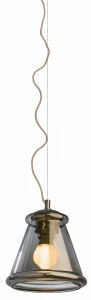 Lampa wisząca Azzardo KEN transparentna 1xE27 wys.180cm