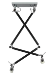 Zawiesie do lampy ZYTA 2S LAMPBODY czarna 2xE27 wys.22-115cm