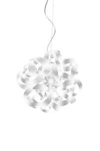 Lampa wisząca Azzardo DELTA OXIDE biała 9xG9 130cm