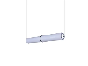 Lampa wisząca Azzardo BAMBOO 2 PENDANT biała 1xLED wys.150-312cm