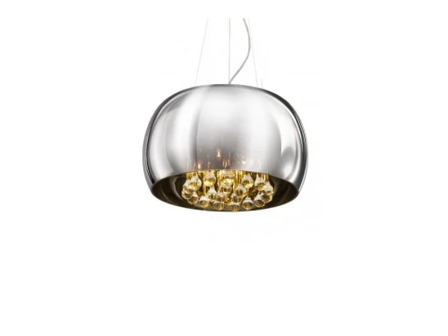 Lampa wisząca BURN srebrna 5xG9 wys.23-150cm