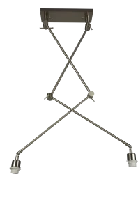 Zawiesie do lampy ADAM S PENDANT LAMPBODY srebrna 2xE27 wys.45-130cm
