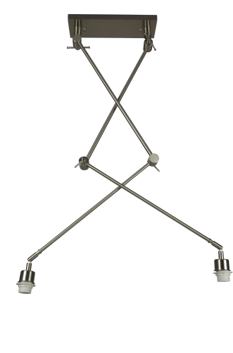 Zawiesie do lampy ADAM S PENDANT LAMPBODY srebrna 2xE27 wys.45-130cm