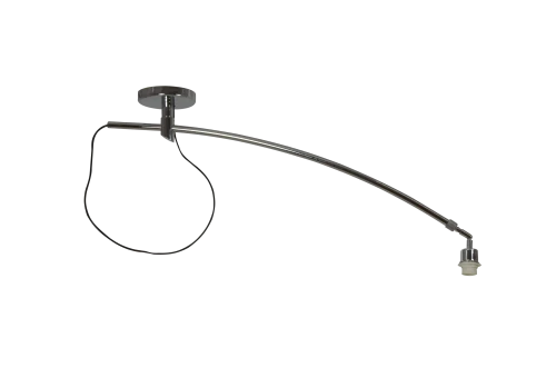 Lampa wisząca SELENA 2 LAMPBODY srebrna 1xE27 wys.55-120cm