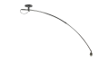 Lampa wisząca SELENA 2 LAMPBODY srebrna 1xE27 wys.55-120cm