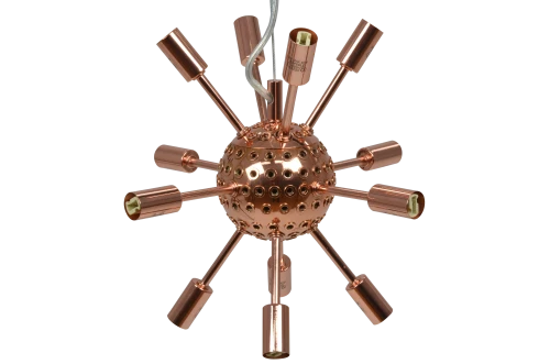 Lampa wisząca SIRIUS LAMPBODY miedziana 12xG9 wys.200cm