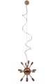 Lampa wisząca SIRIUS LAMPBODY miedziana 12xG9 wys.200cm