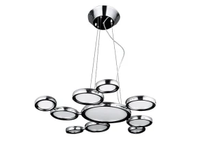 Lampa wisząca Azzardo SATELLITE biała 11xLED wys.110cm