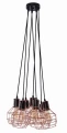 Lampa wisząca CARRON miedziana 7xE27 wys.180cm