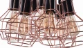 Lampa wisząca CARRON miedziana 7xE27 wys.180cm
