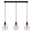 Lampa wisząca CARRON LINE miedziana 3xE27 wys.160cm