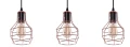 Lampa wisząca CARRON LINE miedziana 3xE27 wys.160cm