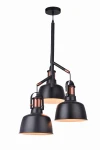 Lampa wisząca Azzardo DARLING czarna 3xE27 wys.240cm