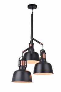 Lampa wisząca Azzardo DARLING czarna 3xE27 wys.240cm