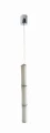 Lampa wisząca BAMBOO 3 PENDANT biała 1xLED wys.130-330cm