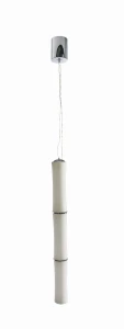 Lampa wisząca Azzardo BAMBOO 3 PENDANT biała 1xLED wys.130-330cm