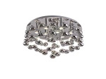 Plafon Azzardo LUVIA 80 chrom 10xGU10 szer.80cm