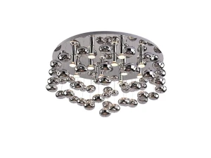 Plafon Azzardo LUVIA 80 chrom 10xGU10 szer.80cm