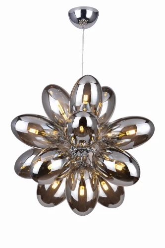 Lampa wisząca DIANA srebrna 16xG9 wys.150cm