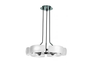 Lampa wisząca Azzardo FIONA biała 8xG9 wys.110cm