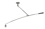 Lampa wisząca Azzardo BARCELONA LAMPBODY srebrna 1xE27 wys.30-120cm