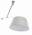 Lampa wisząca BARCELONA LAMPBODY srebrna 1xE27 wys.30-120cm