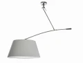 Lampa wisząca BARCELONA LAMPBODY srebrna 1xE27 wys.30-120cm
