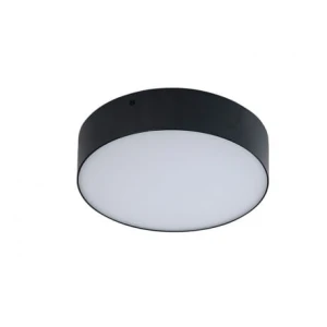 Plafon Azzardo MONZA R 22 3000K czarny LED szer.22cm