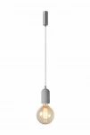 Lampa wisząca Azzardo VOLTA szara 1xE27 wys.130cm