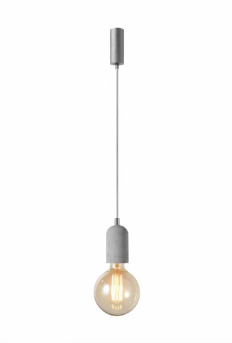 Lampa wisząca VOLTA szara 1xE27 wys.130cm
