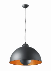 Lampa wisząca Azzardo TOMA czarna 1xE27 wys.160cm