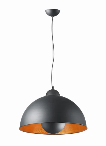 Lampa wisząca TOMA czarna 1xE27 wys.160cm