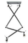 Lampa wisząca Azzardo ZYTA 2S LAMPBODY ALU srebrna 2xE27 wys.22-115cm