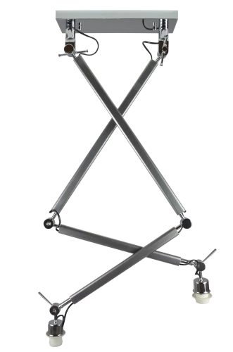 Lampa wisząca ZYTA 2S LAMPBODY ALU srebrna 2xE27 wys.22-115cm