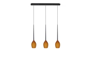 Lampa wisząca Azzardo IZZA matt amber 3xE14 wys.130cm