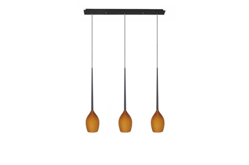 Lampa wisząca IZZA matt amber 3xE14 wys.130cm