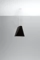 Lampa wisząca Sollux BLUM 1 czarna E27 wys.128cm
