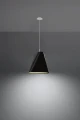 Lampa wisząca Sollux BLUM 1 czarna E27 wys.128cm
