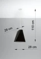 Lampa wisząca Sollux BLUM 1 czarna E27 wys.128cm