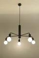 Lampa wisząca DUOMO 5 czarna E27 wys.85cm