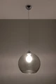 Lampa wisząca Sollux BALL grafit E27 wys.120cm