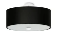 Plafon Sollux SKALA czarny E27 szer.30cm