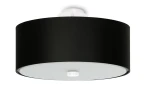 Plafon Sollux SKALA czarny E27 szer.30cm