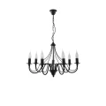 Lampa wisząca MINERWA 7 czarna 7xE14 wys.80cm