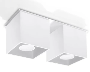 Plafon Sollux QUAD 2 biały 1xGU10 szer.11cm