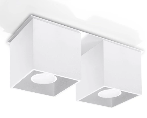 Plafon QUAD 2 biały 1xGU10 szer.11cm