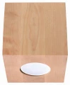 Plafon Sollux QUAD Naturalne Drewno